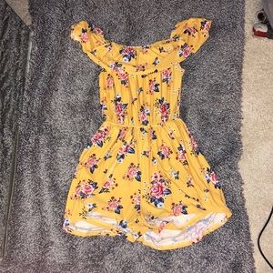 Floral off-the-shoulder romper